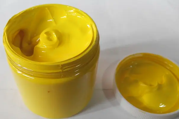 Propriedades da pasta de cor PU amarela